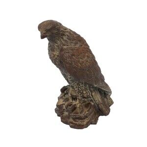 Red Mill Brown Resin Carved Wood Look Bald Eagle Statue Figurine